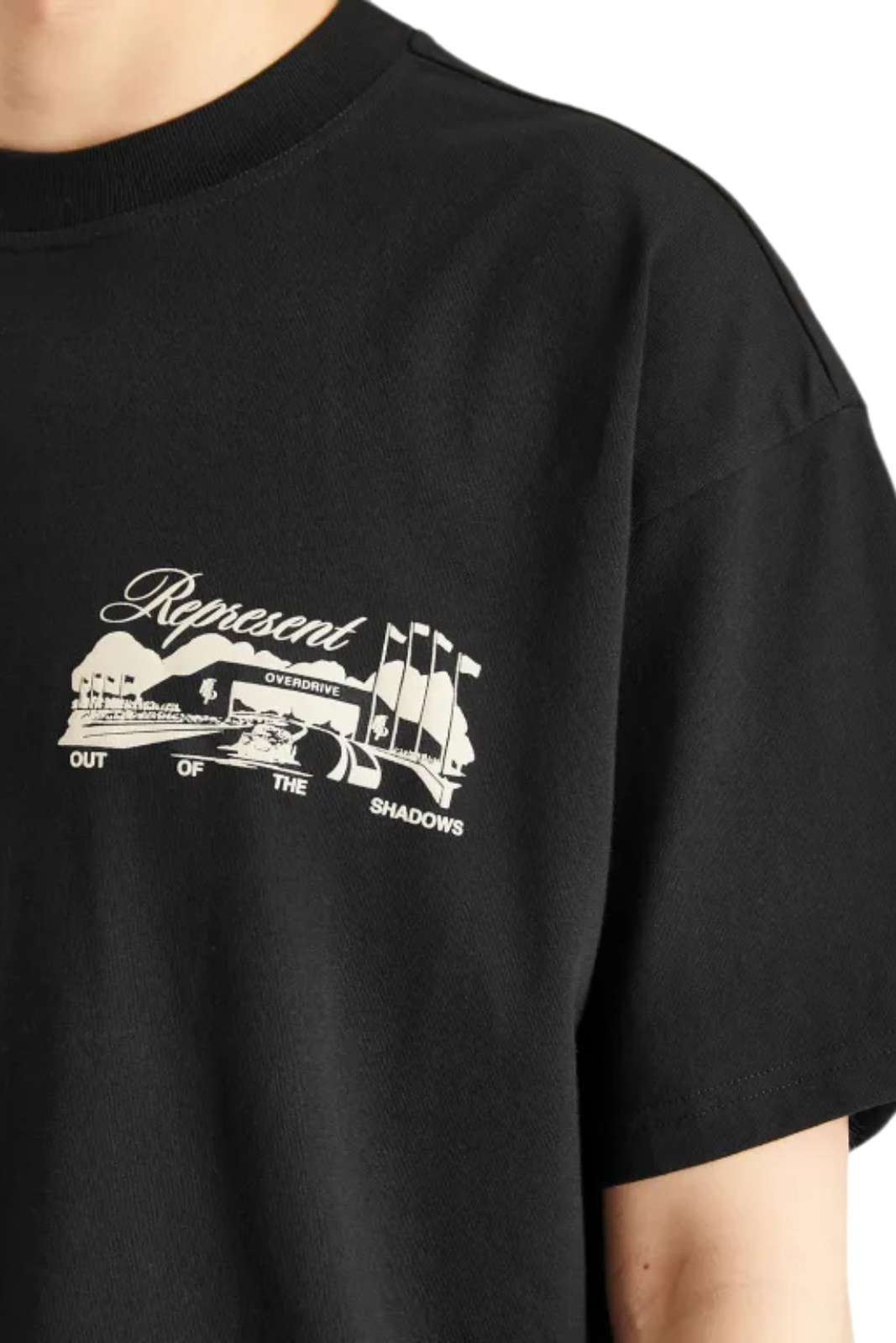 Represent Race Way T-Shirt Jet Black for men