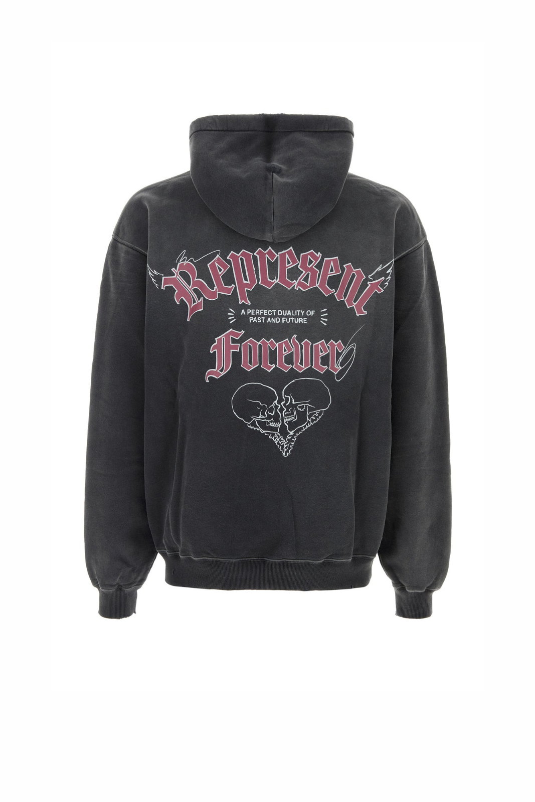 Represent Duality Hoodie Slate cotton sweatshirt Grey