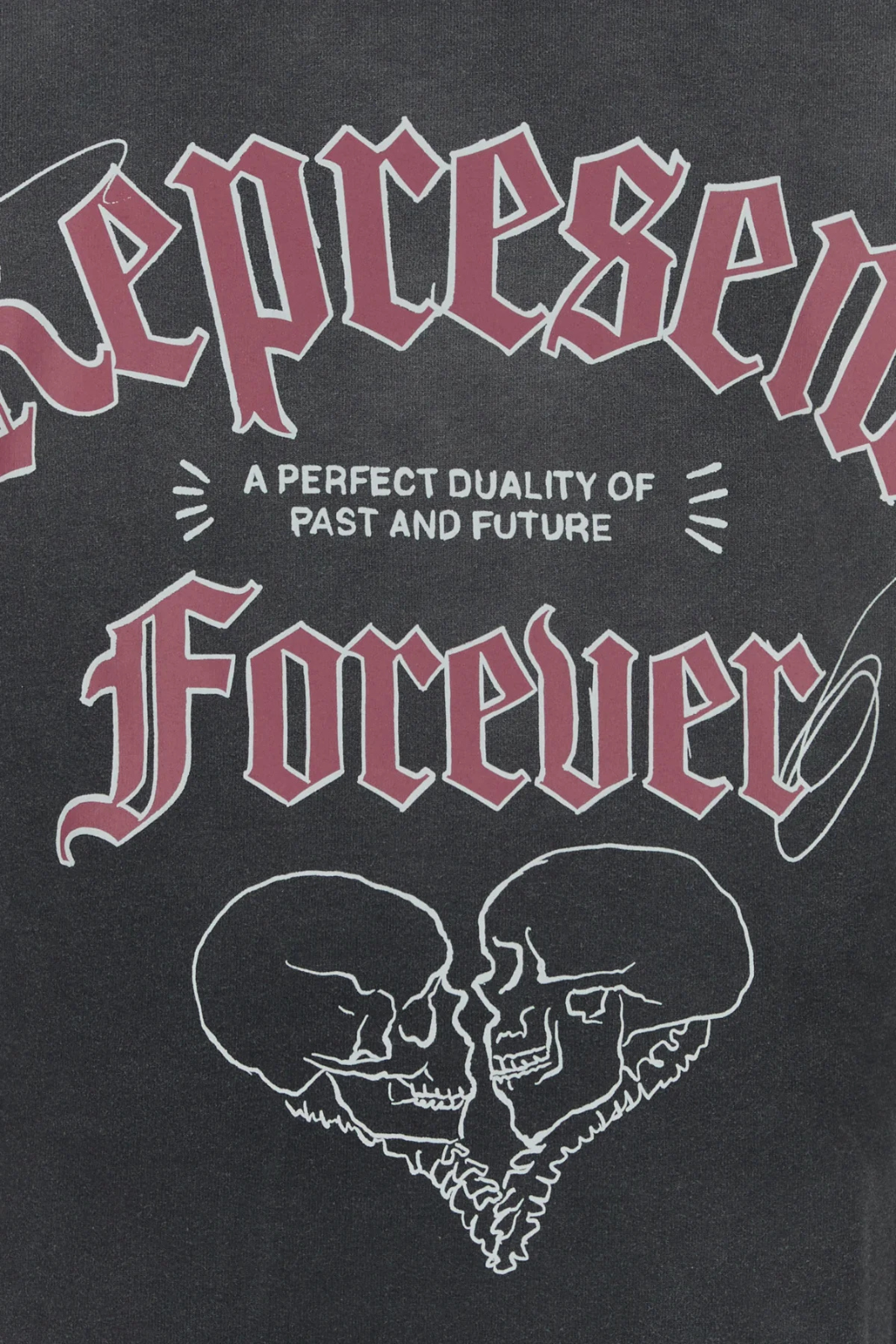 Represent Duality Hoodie Slate cotton sweatshirt Grey