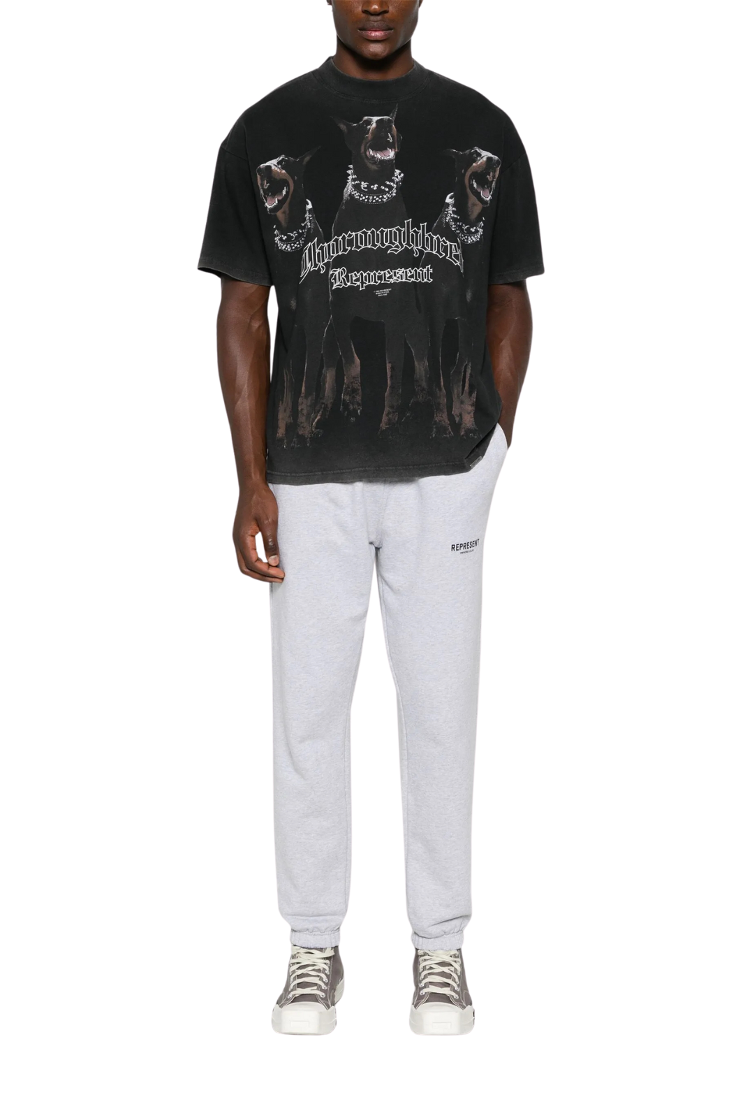 Represent Black Thoroughbred T-shirt