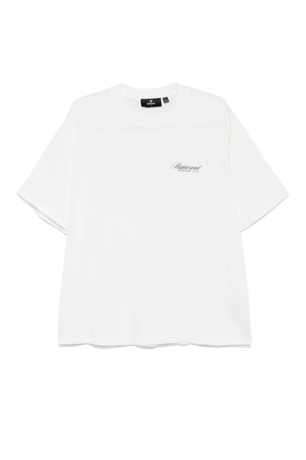 Represent White Owners Club Script T-shirt