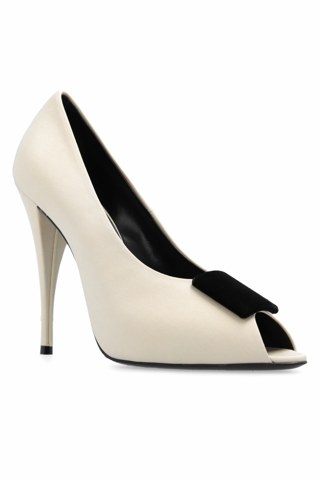 Saint Laurent Franky 115 satin Beige sandals