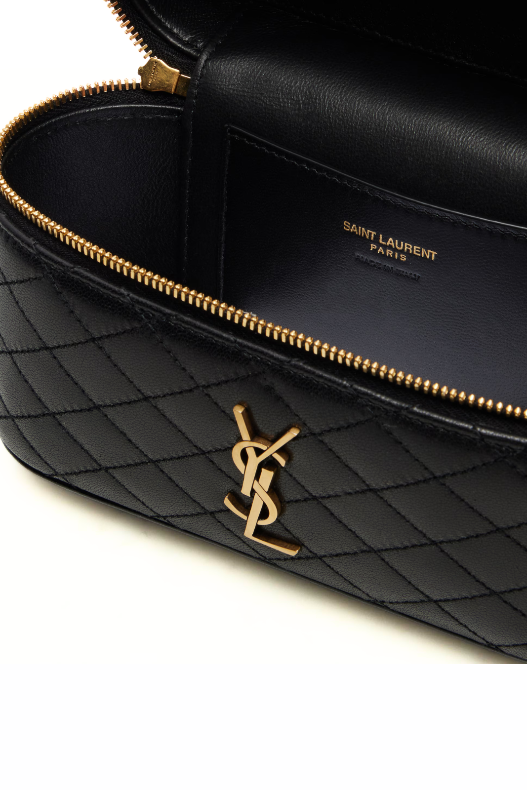 Saint Laurent Gaby quilted leather bag Black