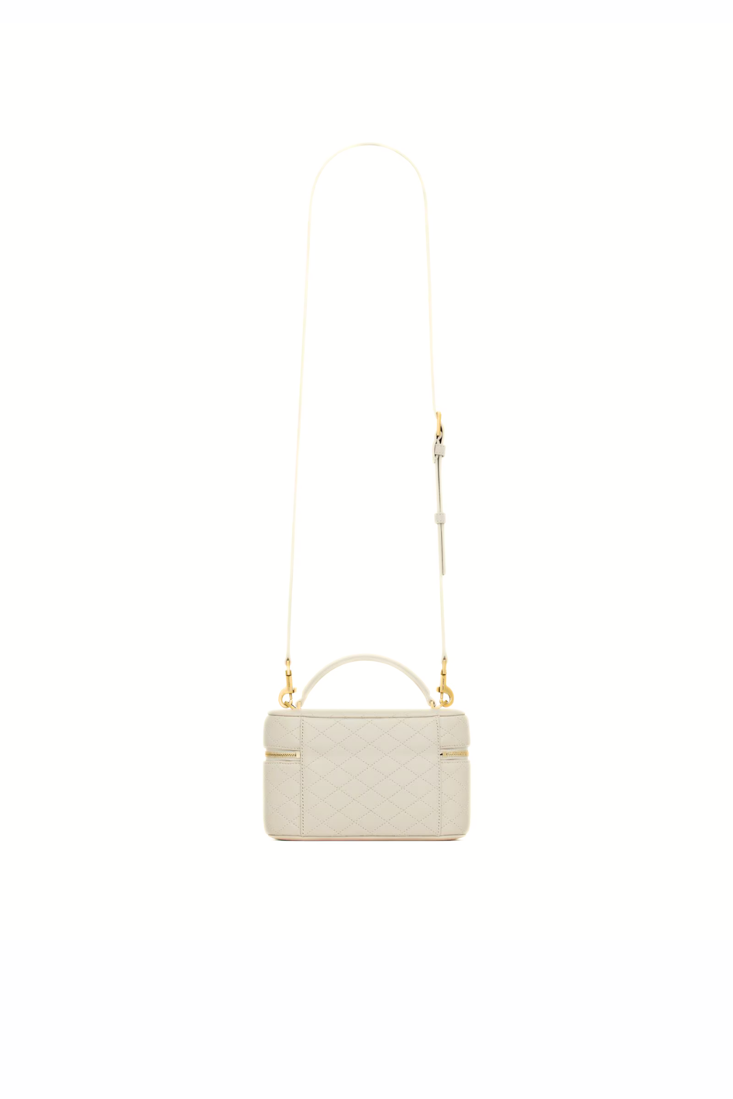 Saint Laurent Gaby Vanity Bag in Lambskin White