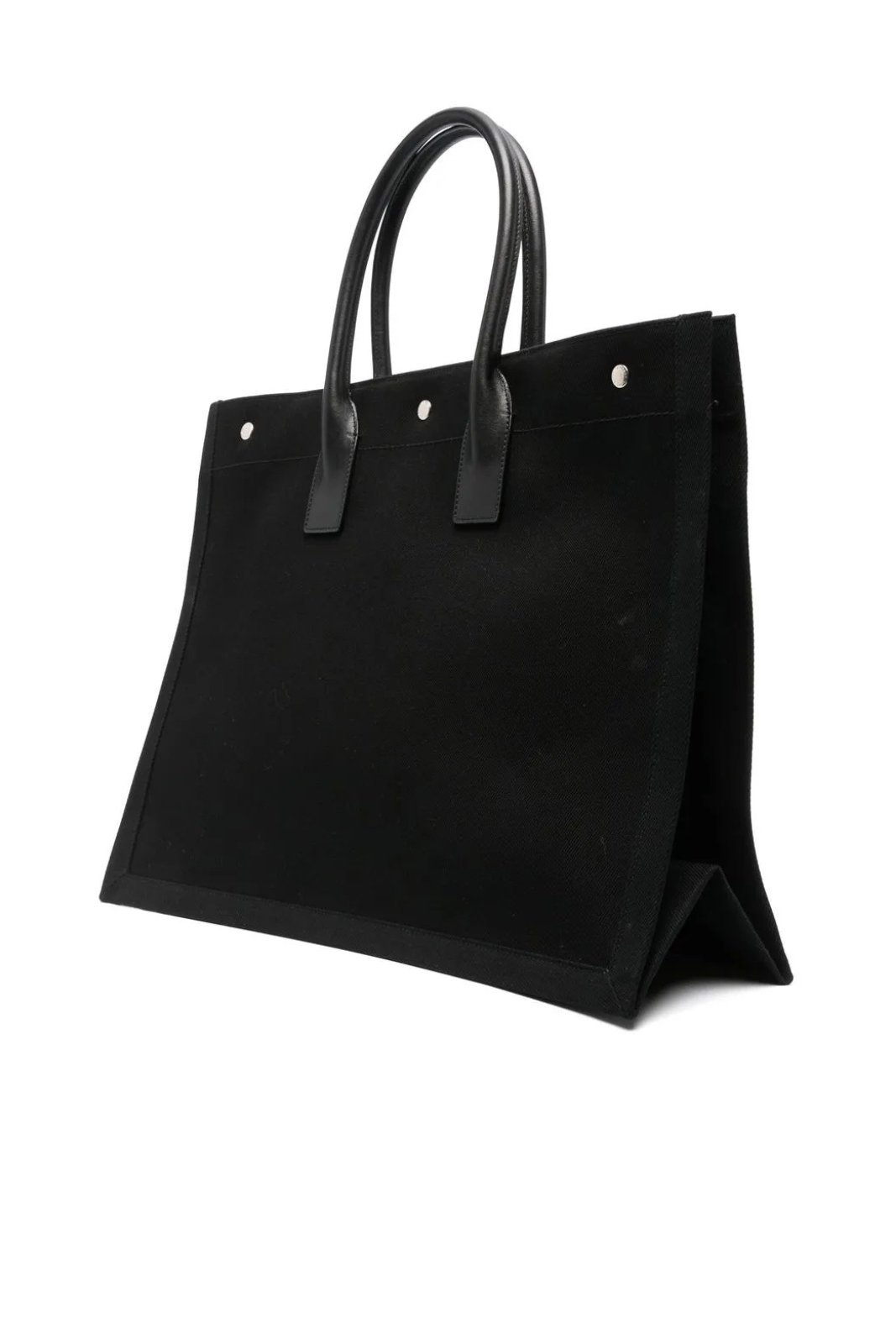 Saint Laurent large Rive Gauche tote bag Black white