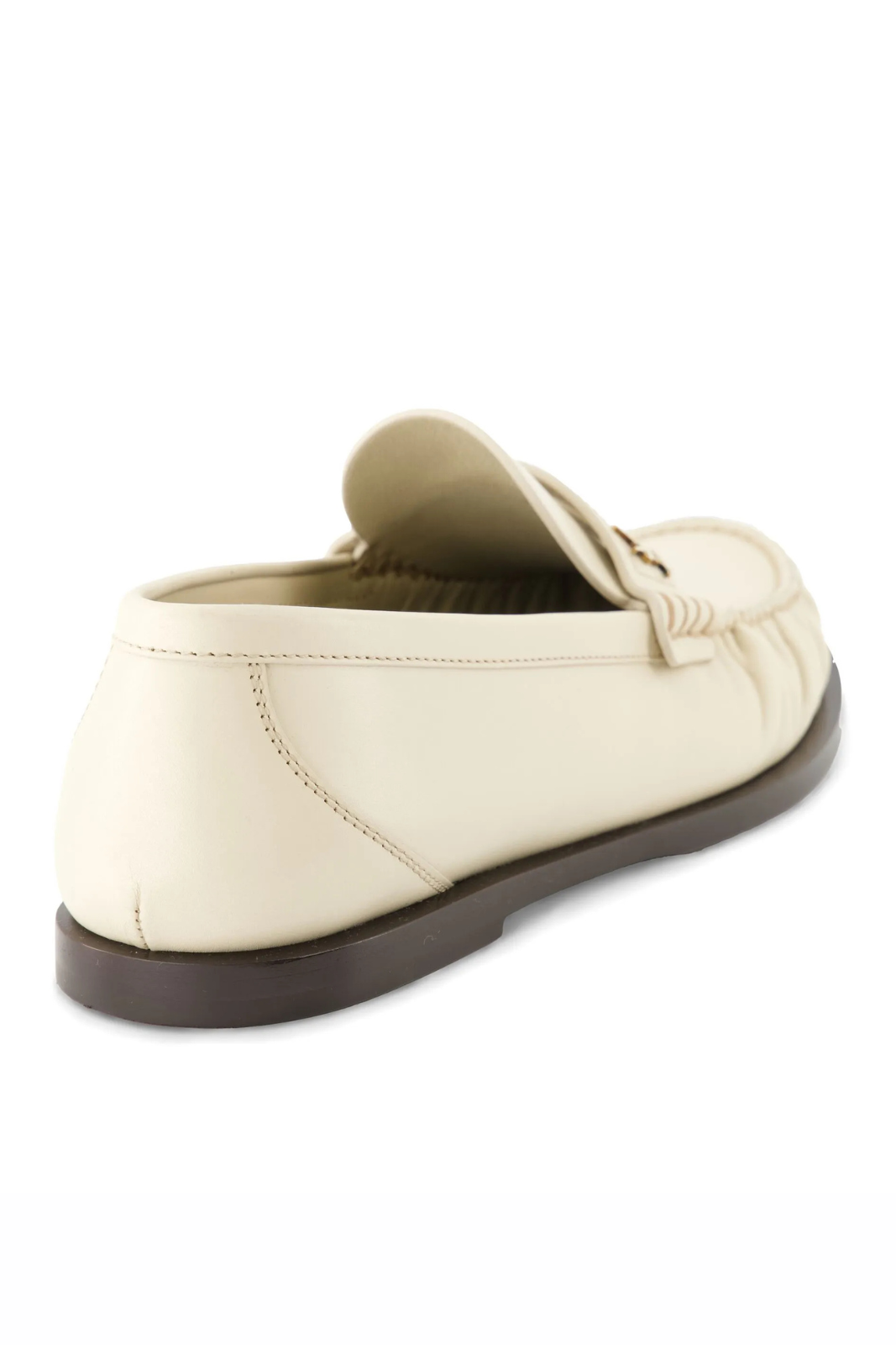 Saint Laurent logo-plaque leather loafers