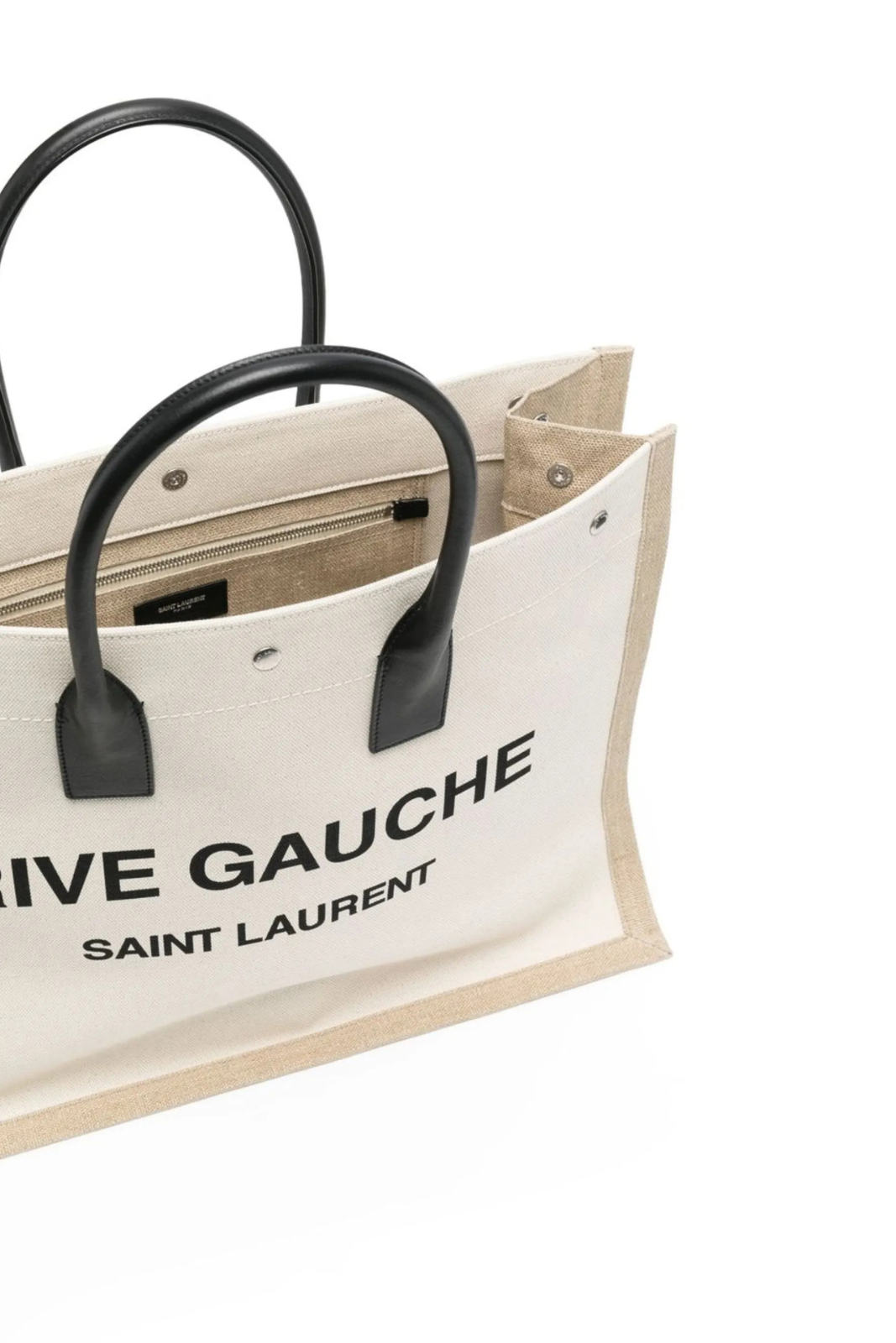 Saint Laurent Rive Gauche tote bag white beige