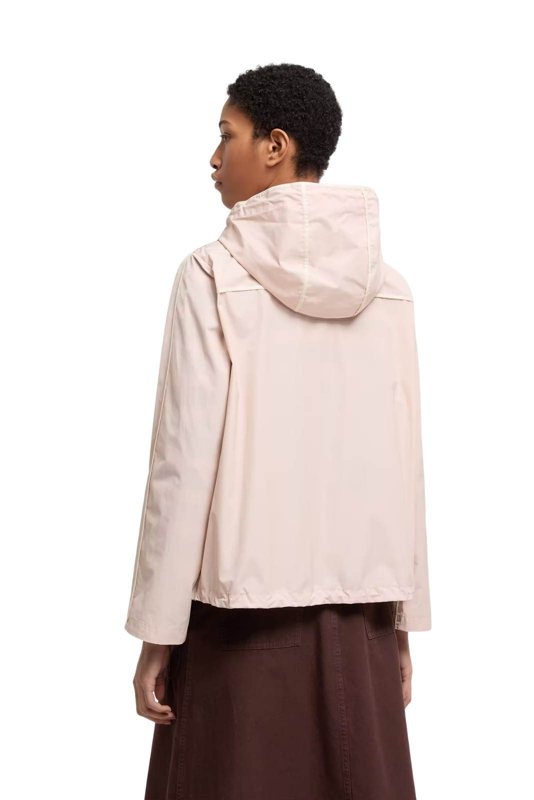 Moncler Sarracenia Hooded Pink Women Jacket