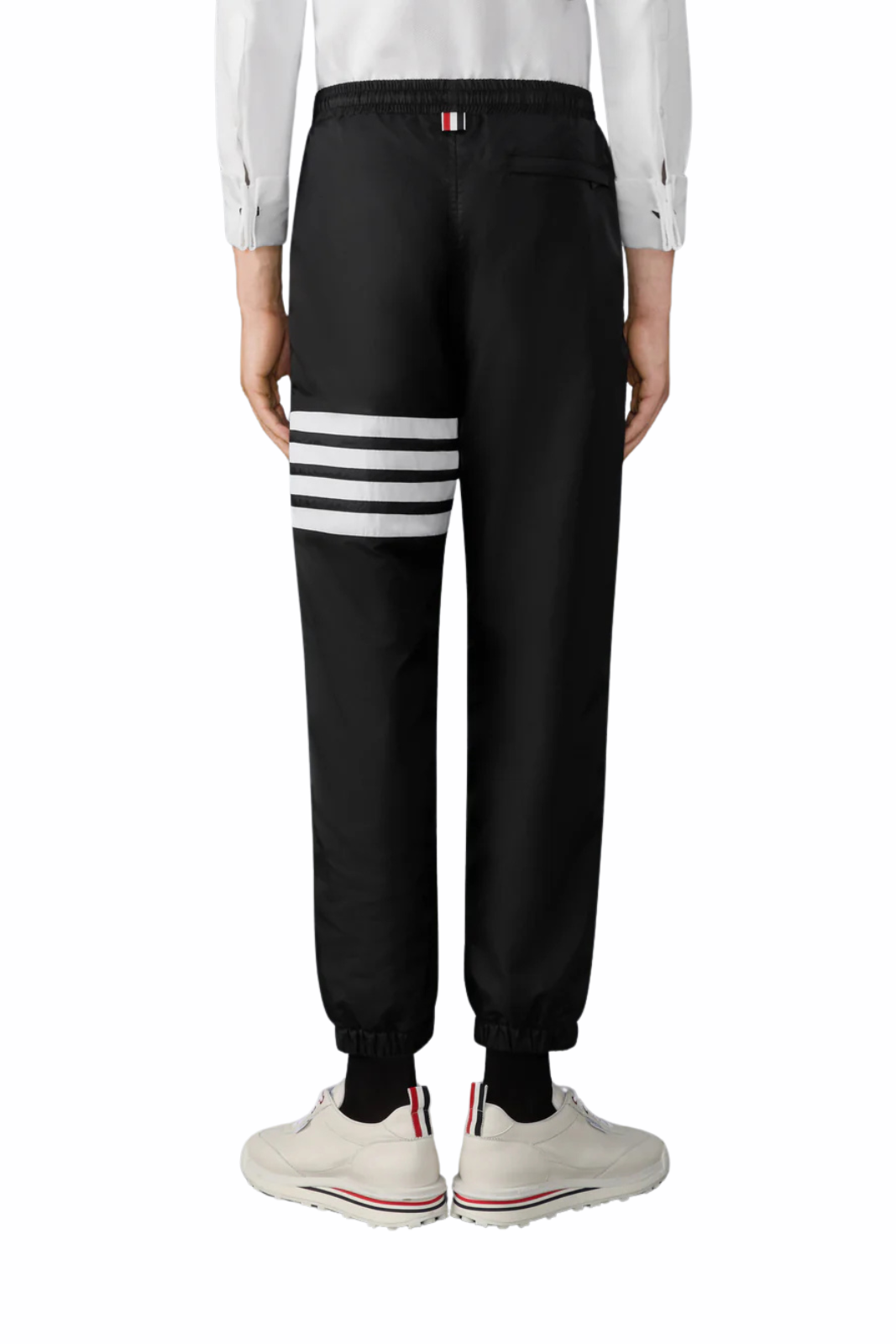 Thom Browne Shiny Ripstop 4-Bar Track Pants