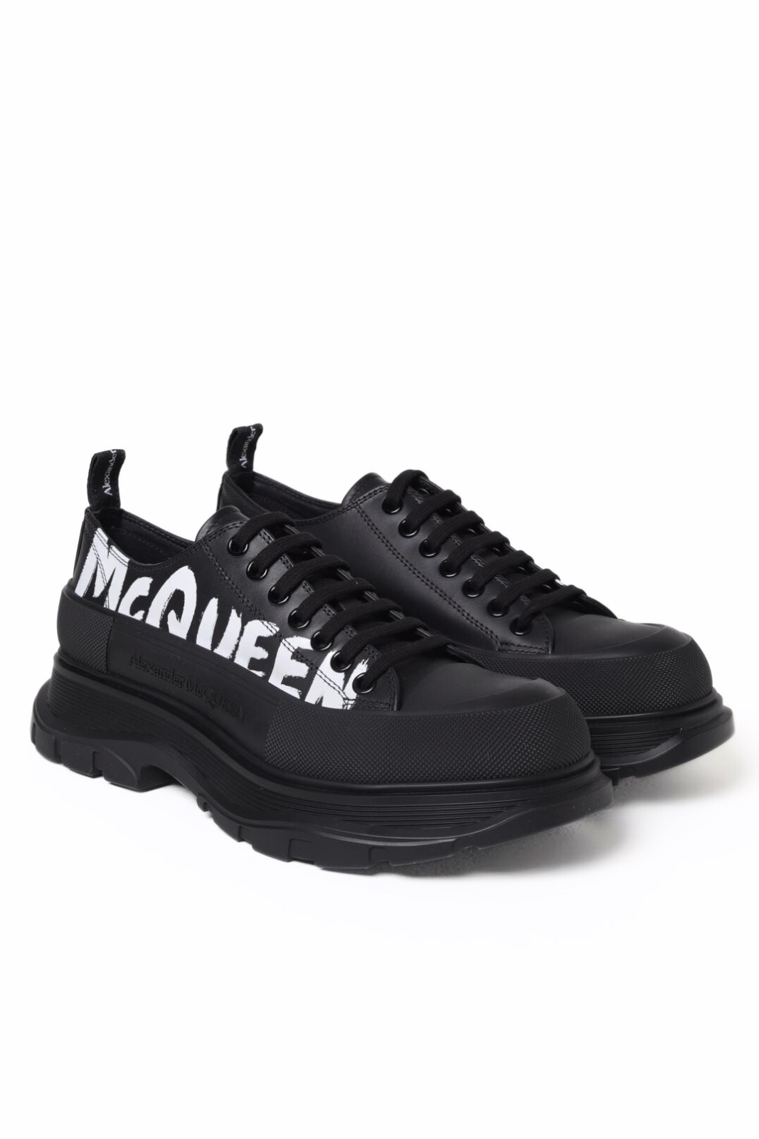 Alexander McQueen Tread Slick Graffiti sneakers in nappa leather