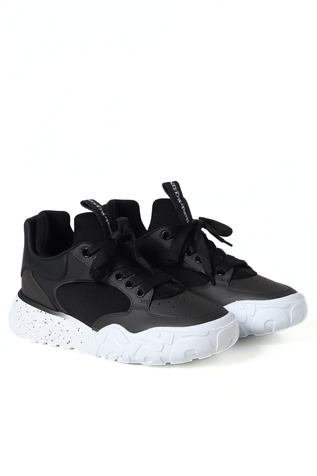 Alexander McQueen New Court Eco Black Sneakers Man