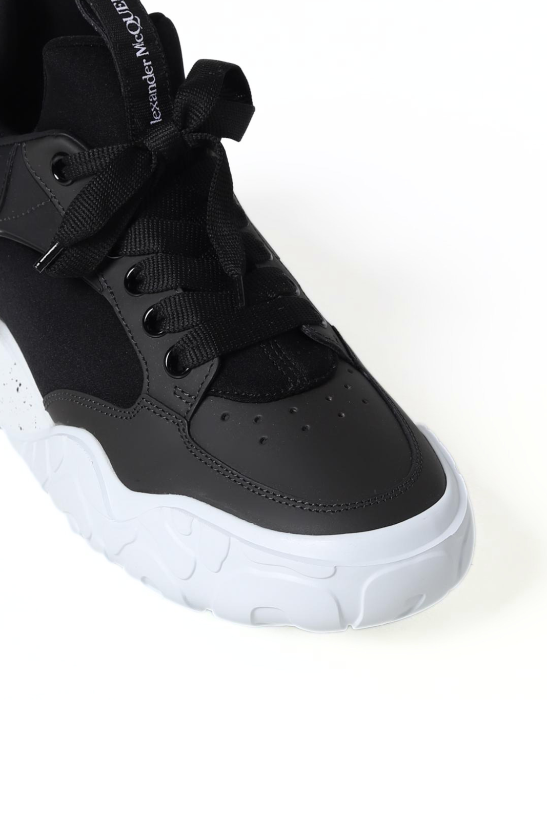 Alexander McQueen New Court Eco Black Sneakers Man