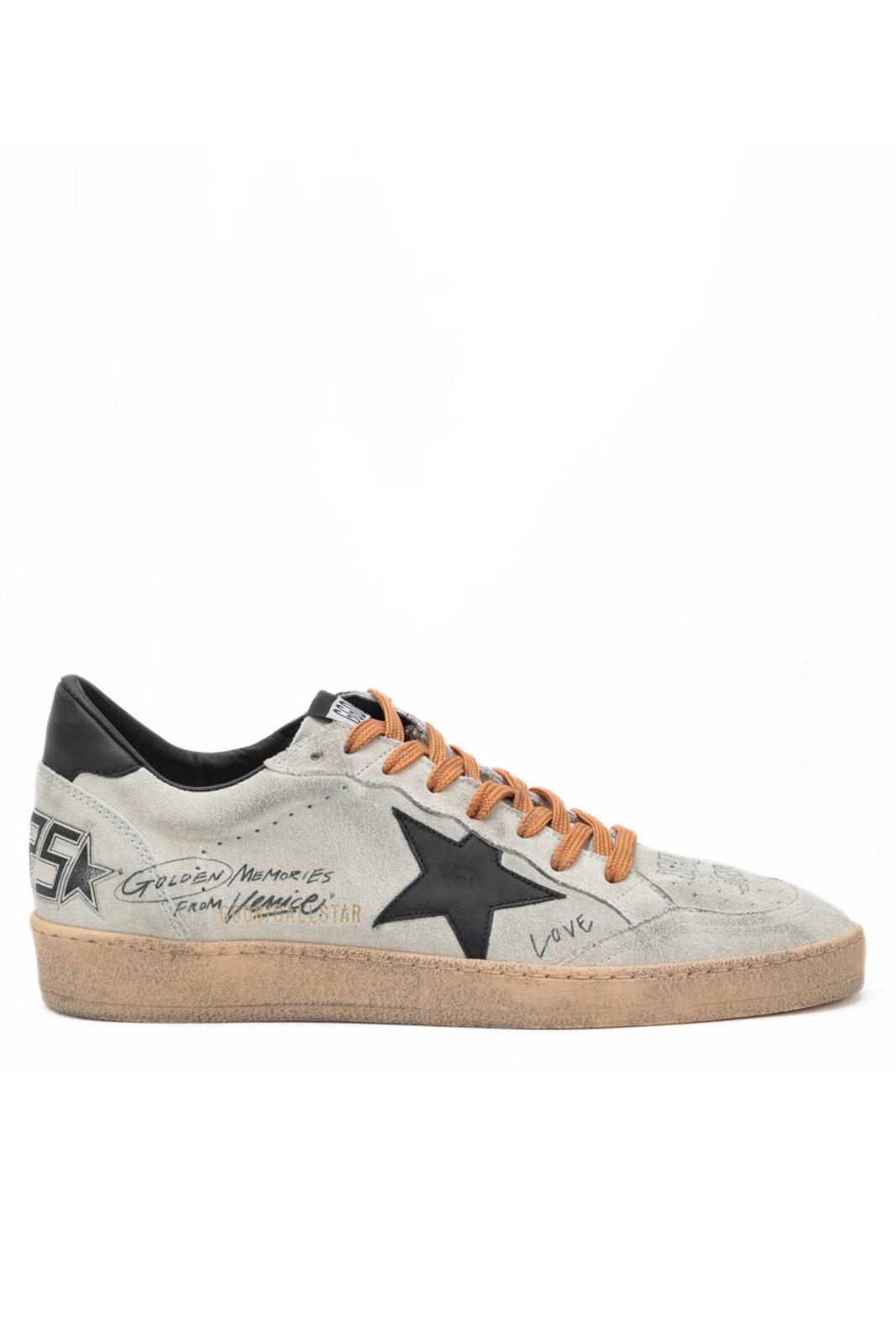 Golden Goose Sneaker Ball Star grey black for men