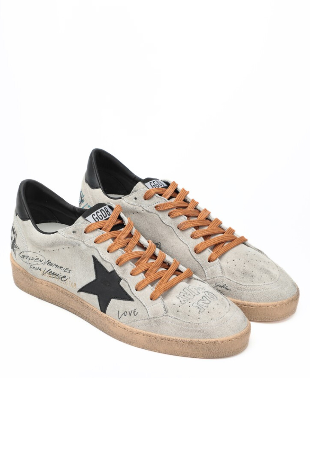 Golden Goose Sneaker Ball Star grey black for men