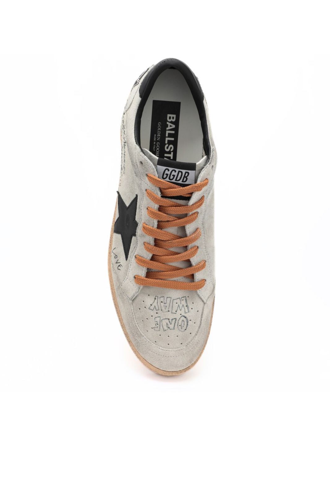 Golden Goose Sneaker Ball Star grey black for men