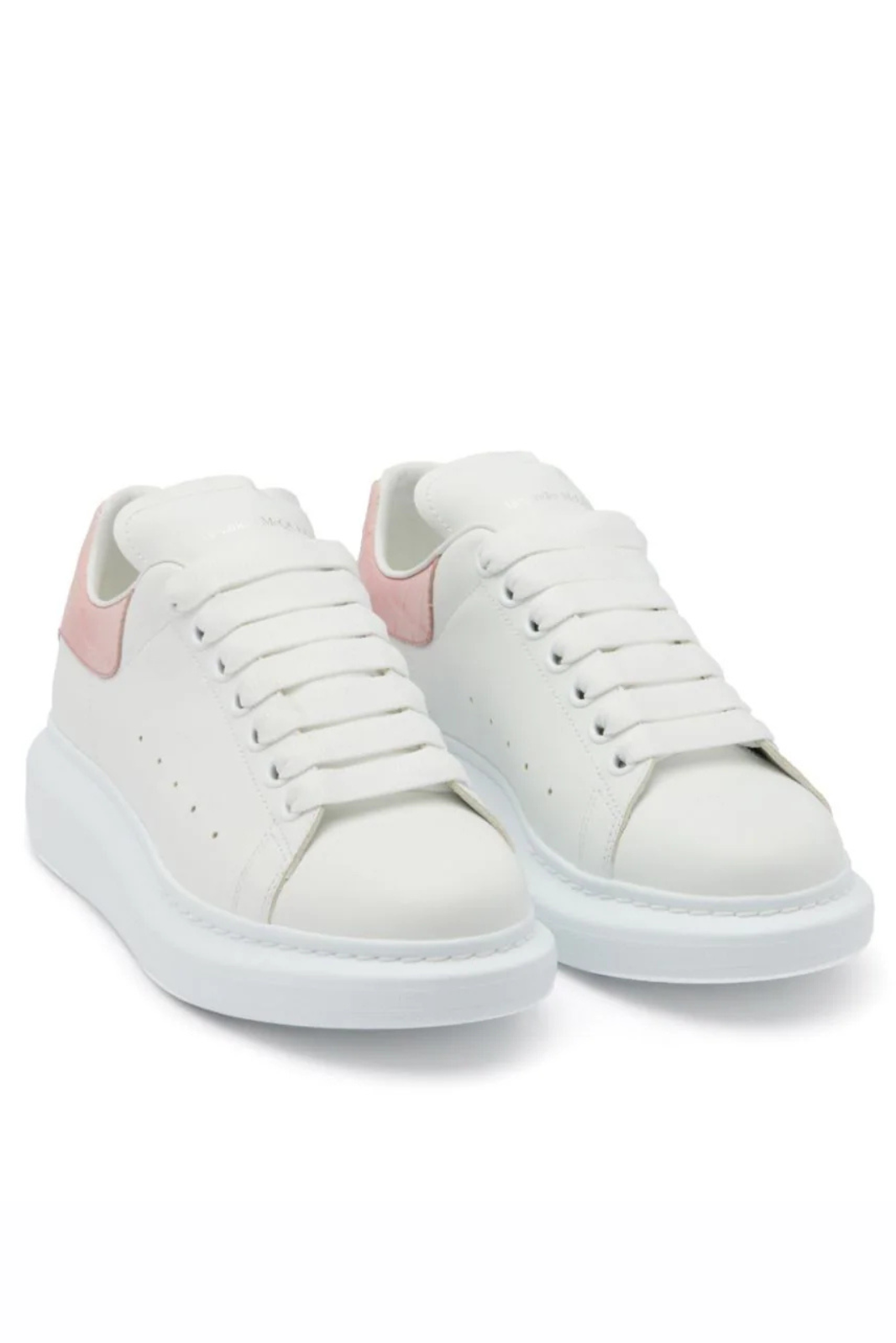 Alexander McQueen Sneakers Oversized Croco white pink