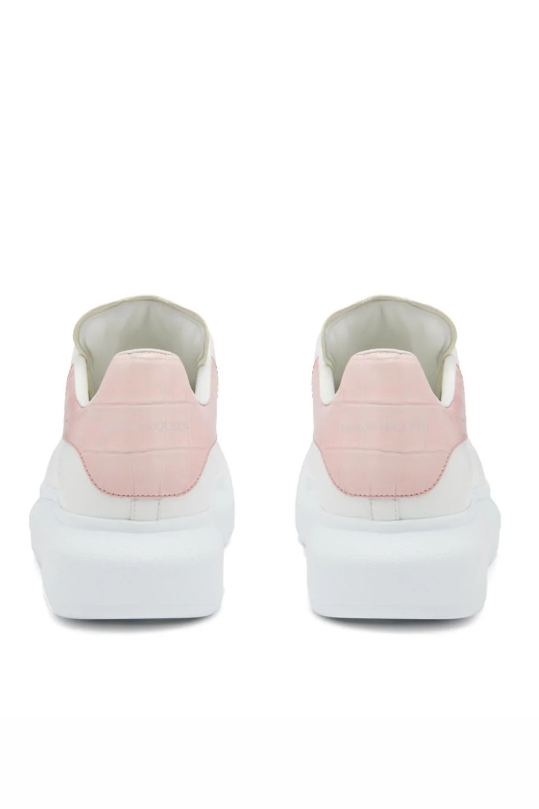 Alexander McQueen Sneakers Oversized Croco white pink
