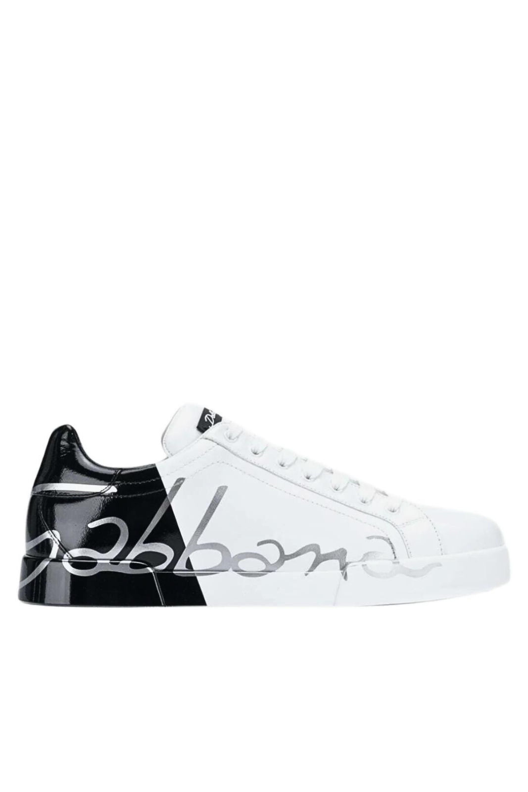 Dolce & Gabbana White half Black Man Sneakers