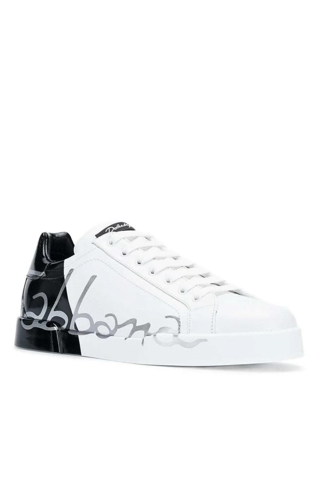 dolce$様　ブラック1ホワイト1 Dolce & Gabbana White half Black Man Sneakers | Exclusiv la Finery