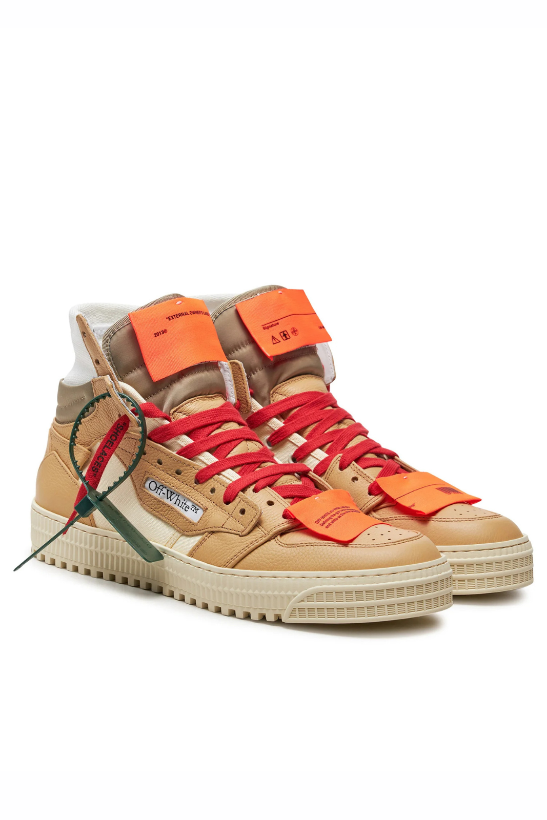 Off-White Off-Court 3.0 High Cream Brown Sneakers