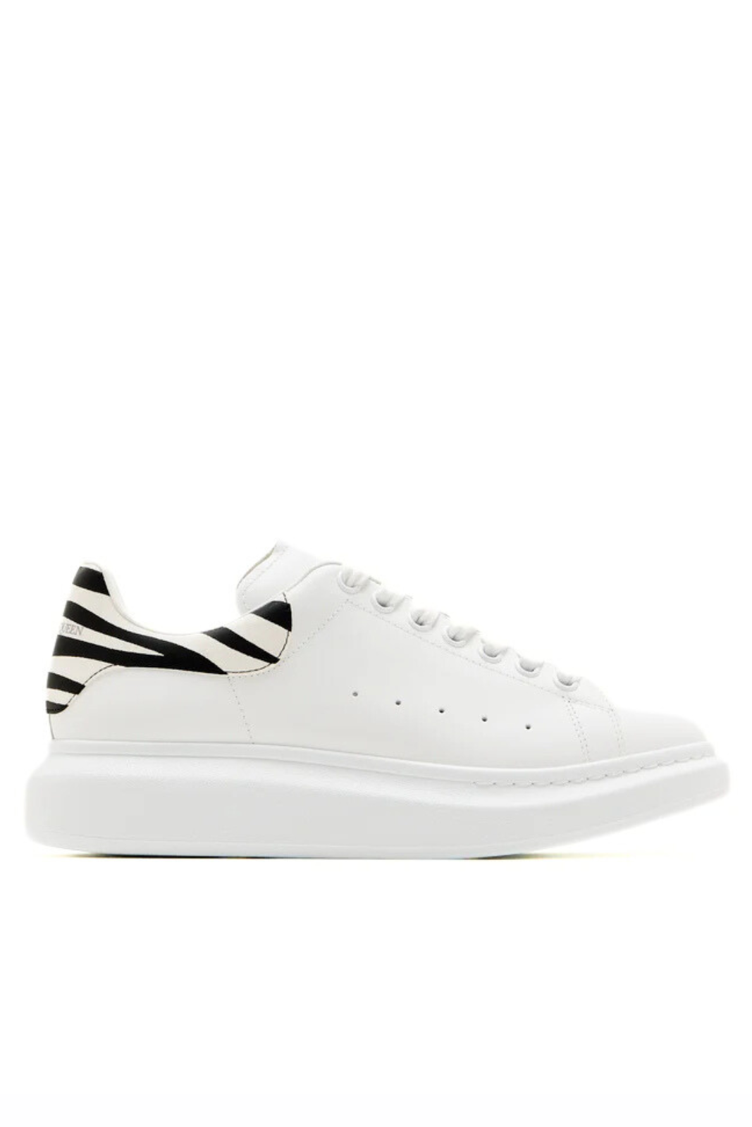 Alexander McQueen Oversized Sneakers Leather White Black