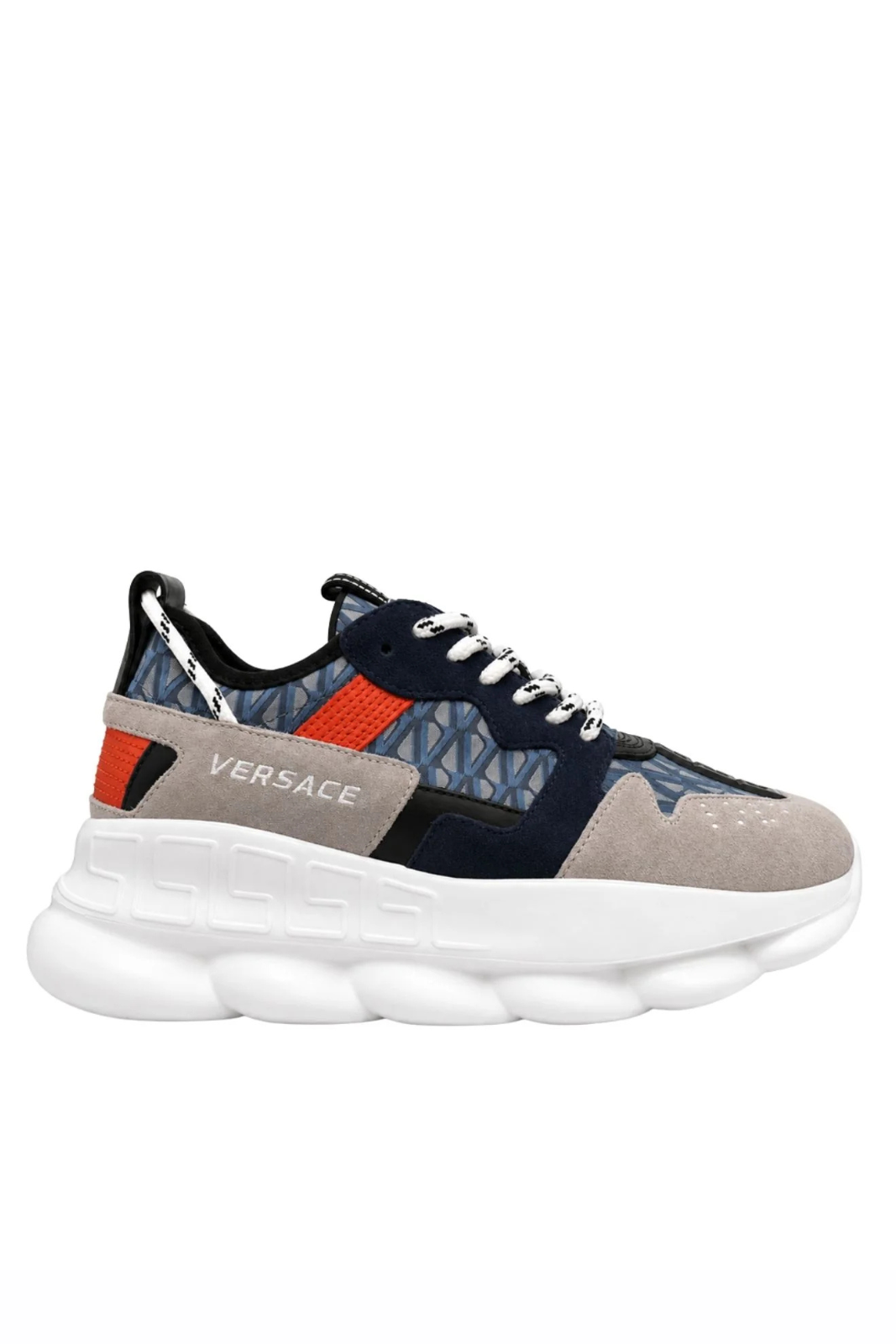 Versace Sneakers Chain Reaction V2 Albastru Rosu, Multicolor