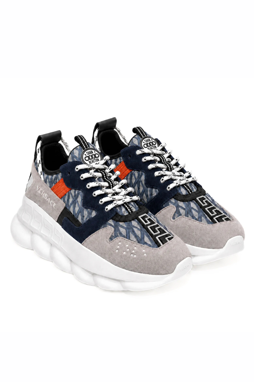 Versace Sneakers Chain Reaction V2 Albastru Rosu, Multicolor
