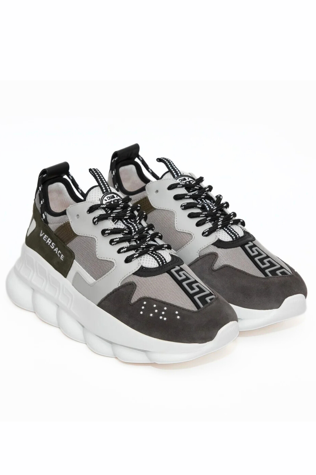 Versace Chain Reaction V2 Multicolor Grey man sneakers