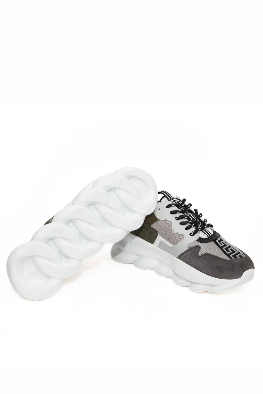 Versace Chain Reaction V2 Multicolor Grey man sneakers