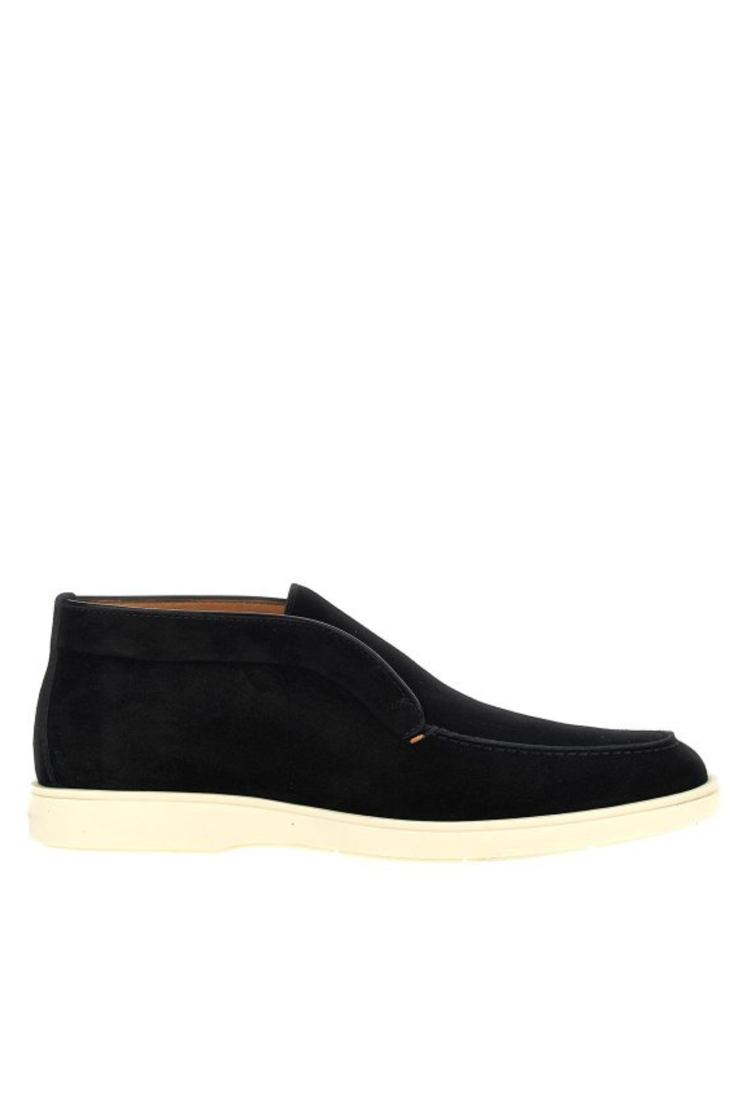 Santoni Men Black Suede Boots