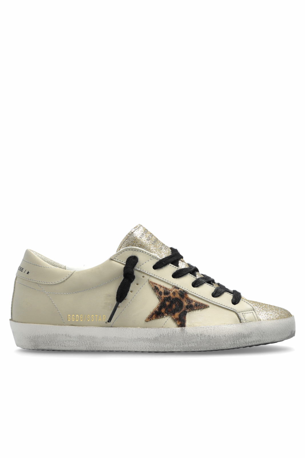 Golden Goose beige Super-Star Classic With List Sneakers