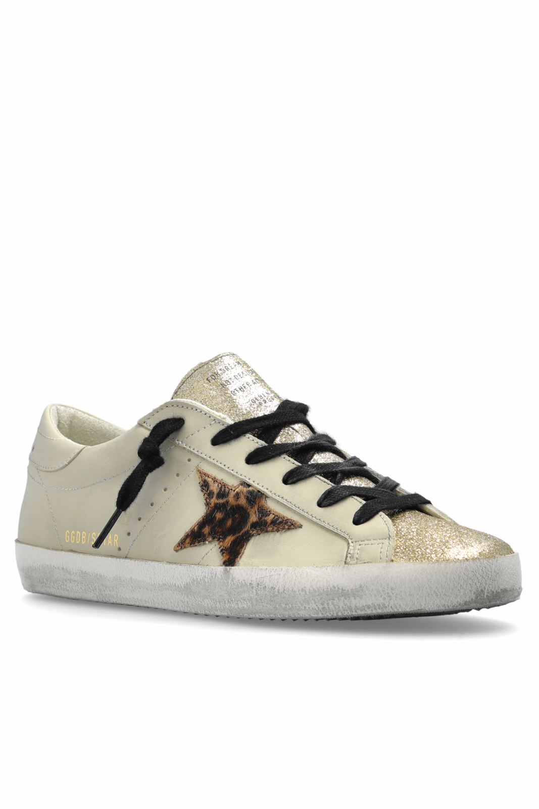 Golden Goose beige Super-Star Classic With List Sneakers