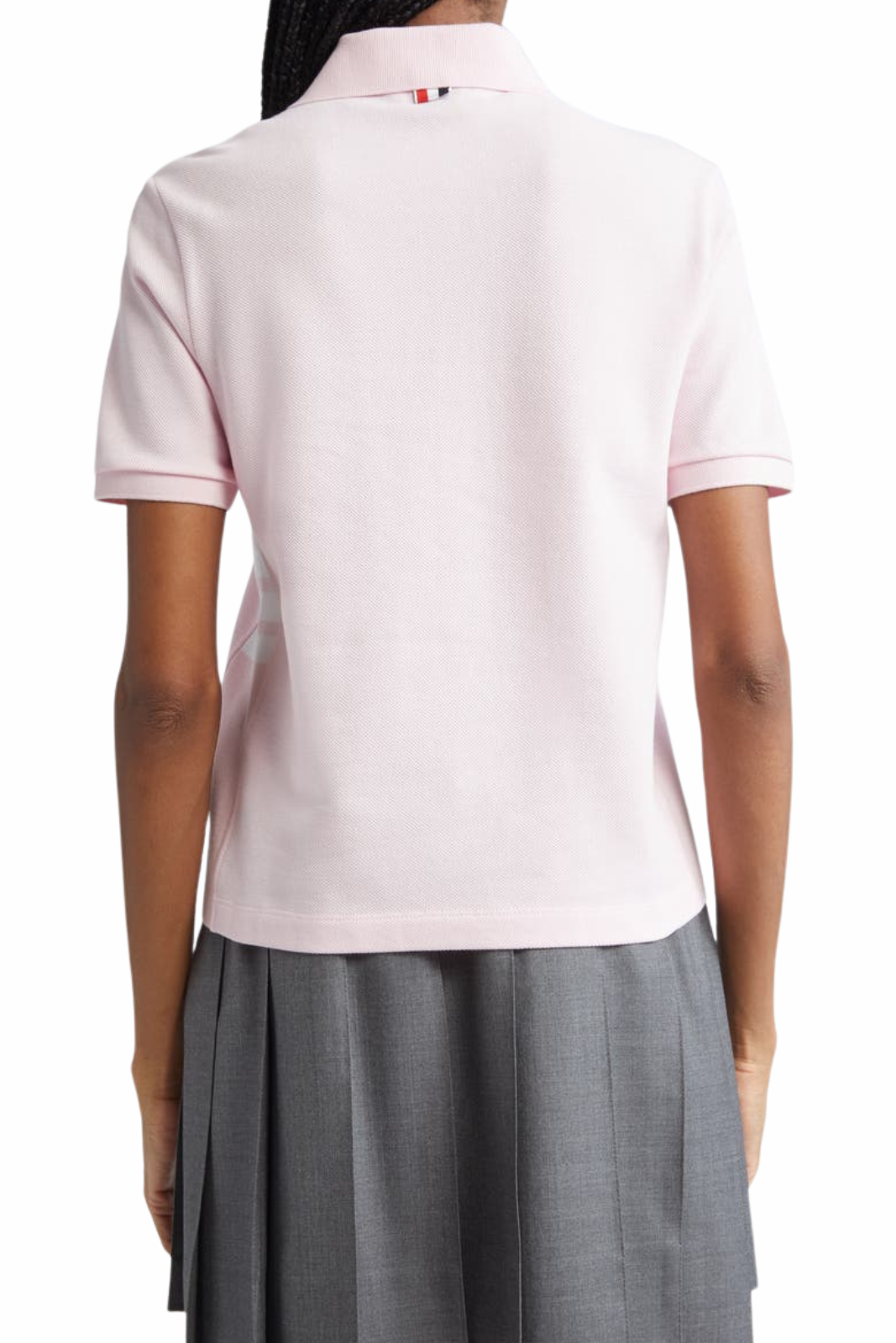Thom Browne 4-Bar Cotton Piqué Polo Pink