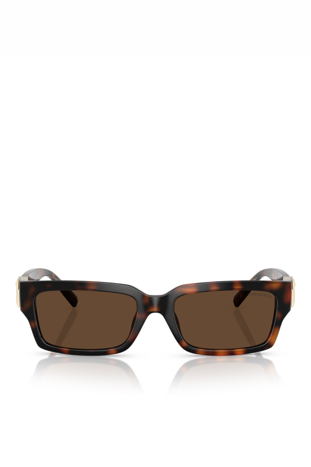 Tiffany &amp; CO Eyewear transparent frame Brown Havana sunglasses