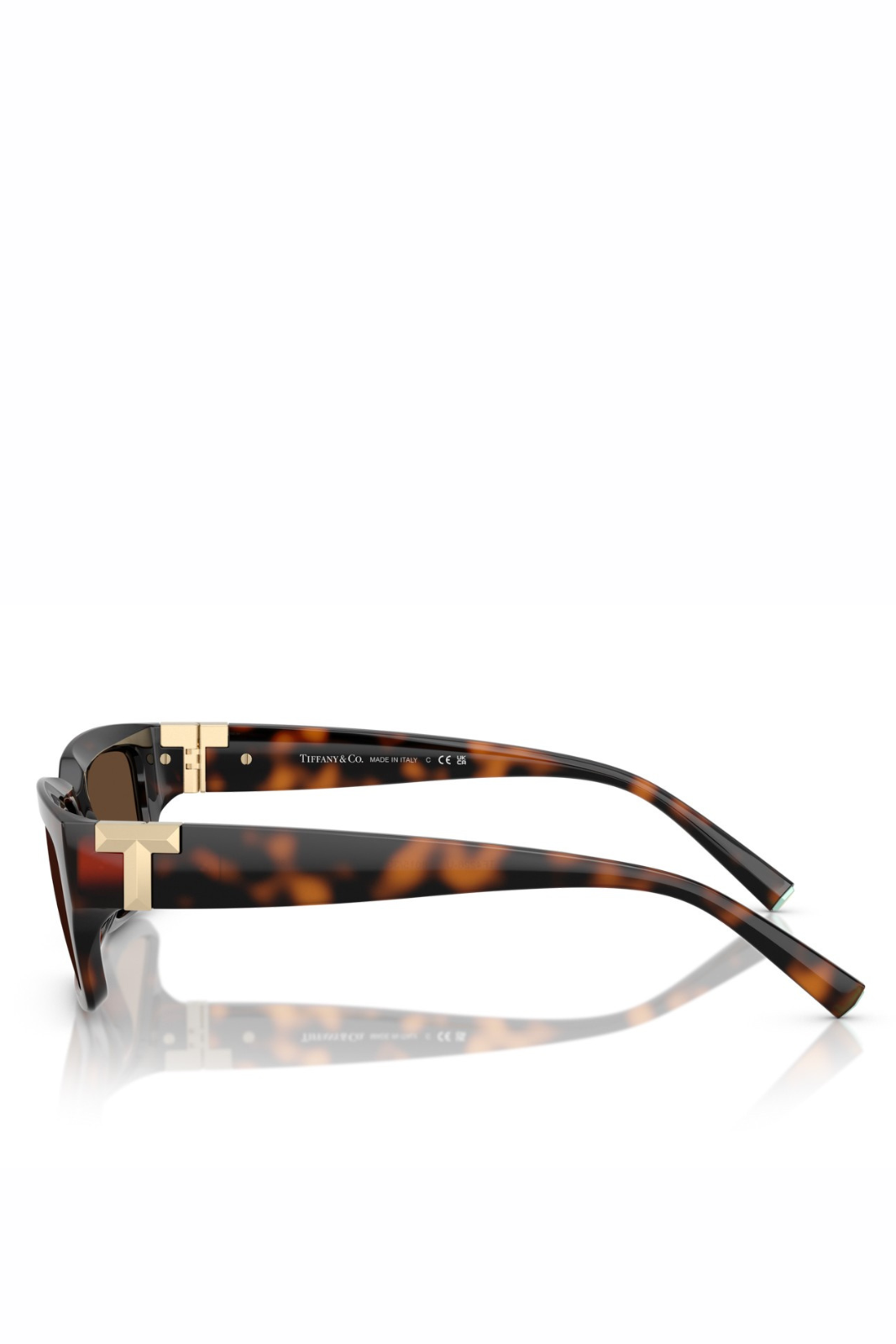 Tiffany &amp; CO Eyewear transparent frame Brown Havana sunglasses