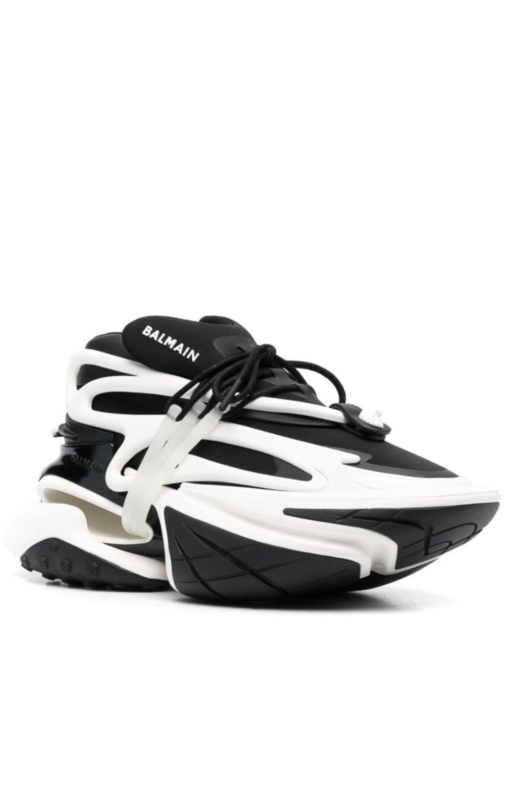 Balmain Unicorn low-top sneakers White Black