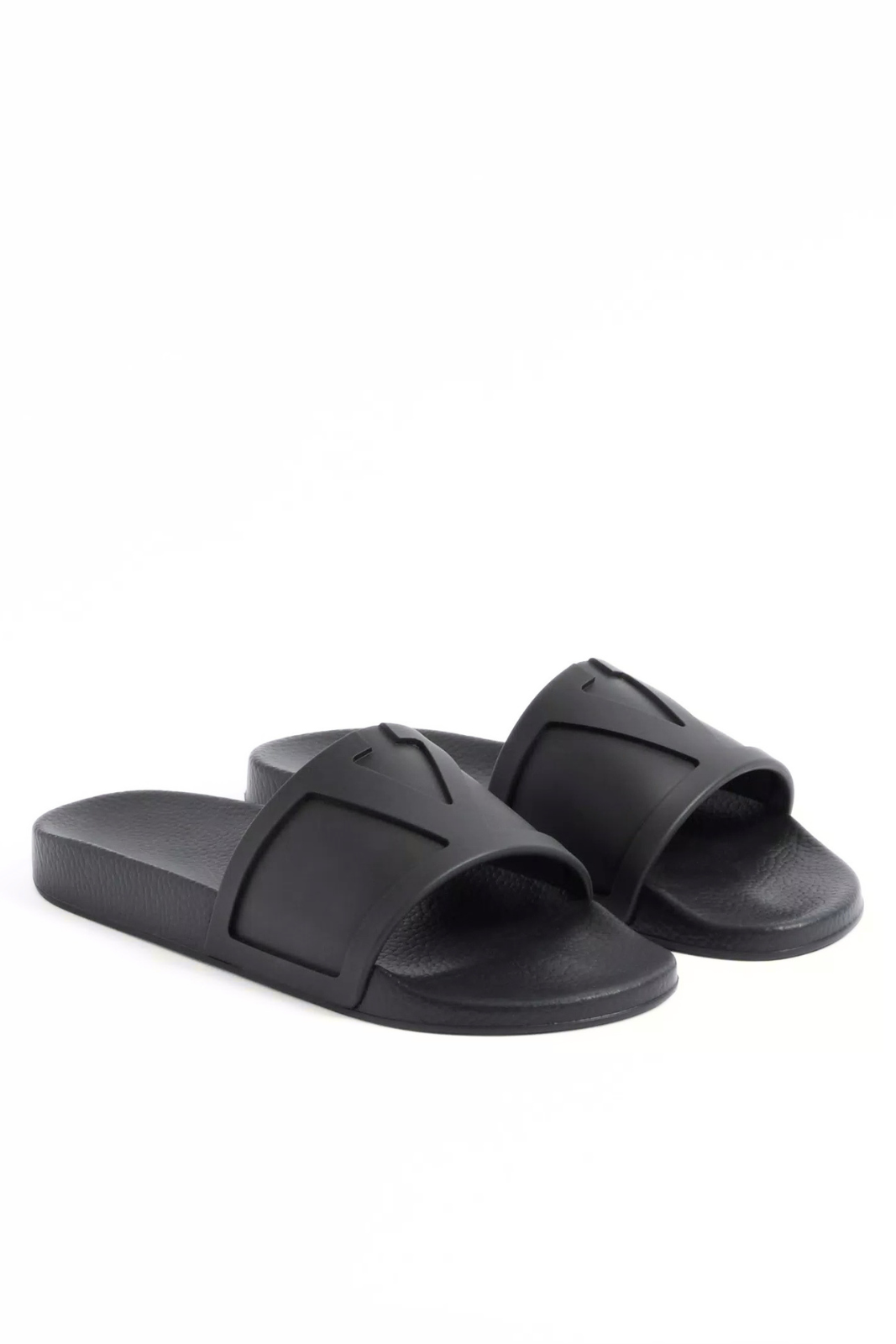 Valentino Garavani Coolside Rubber Man Slide Sandal Black
