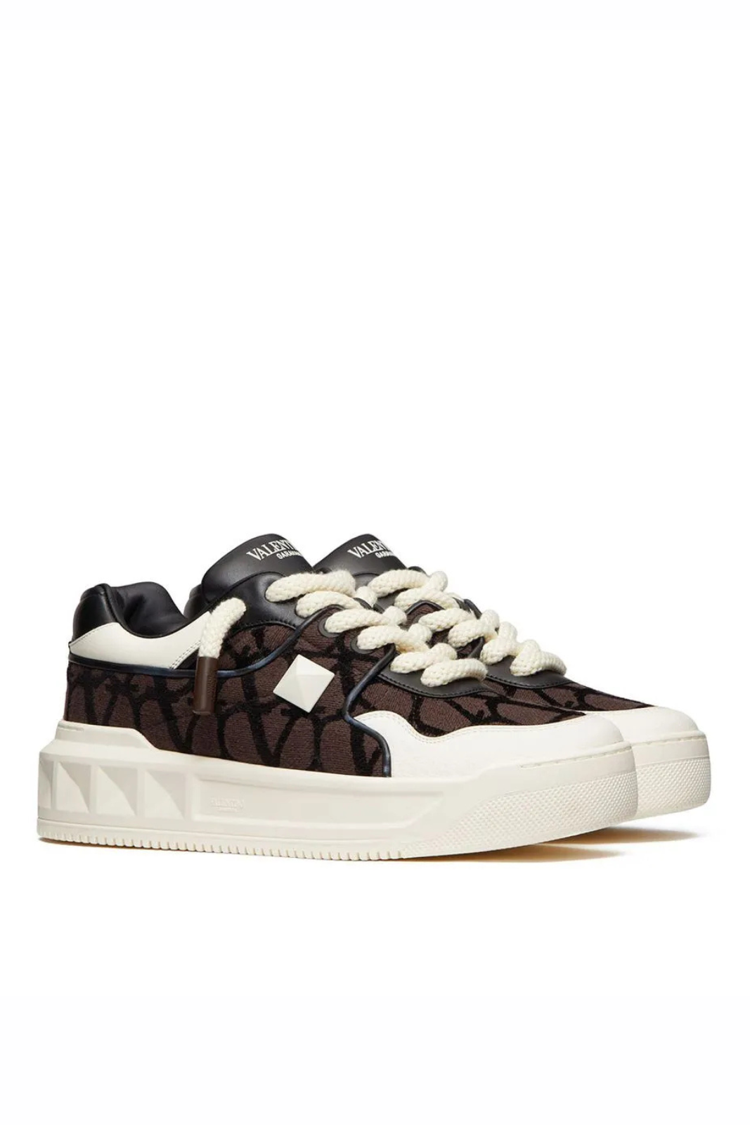 Valentino Garavani Pantofi sport One Stud XL White Brown