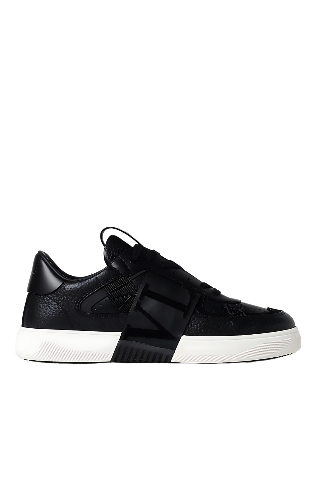 スニーカー VALENTINO GARAVANI Black Nappa Leather Chromathon Sneakers Chromathon Sneaker In Perforated Nappa for Man in Black/grey