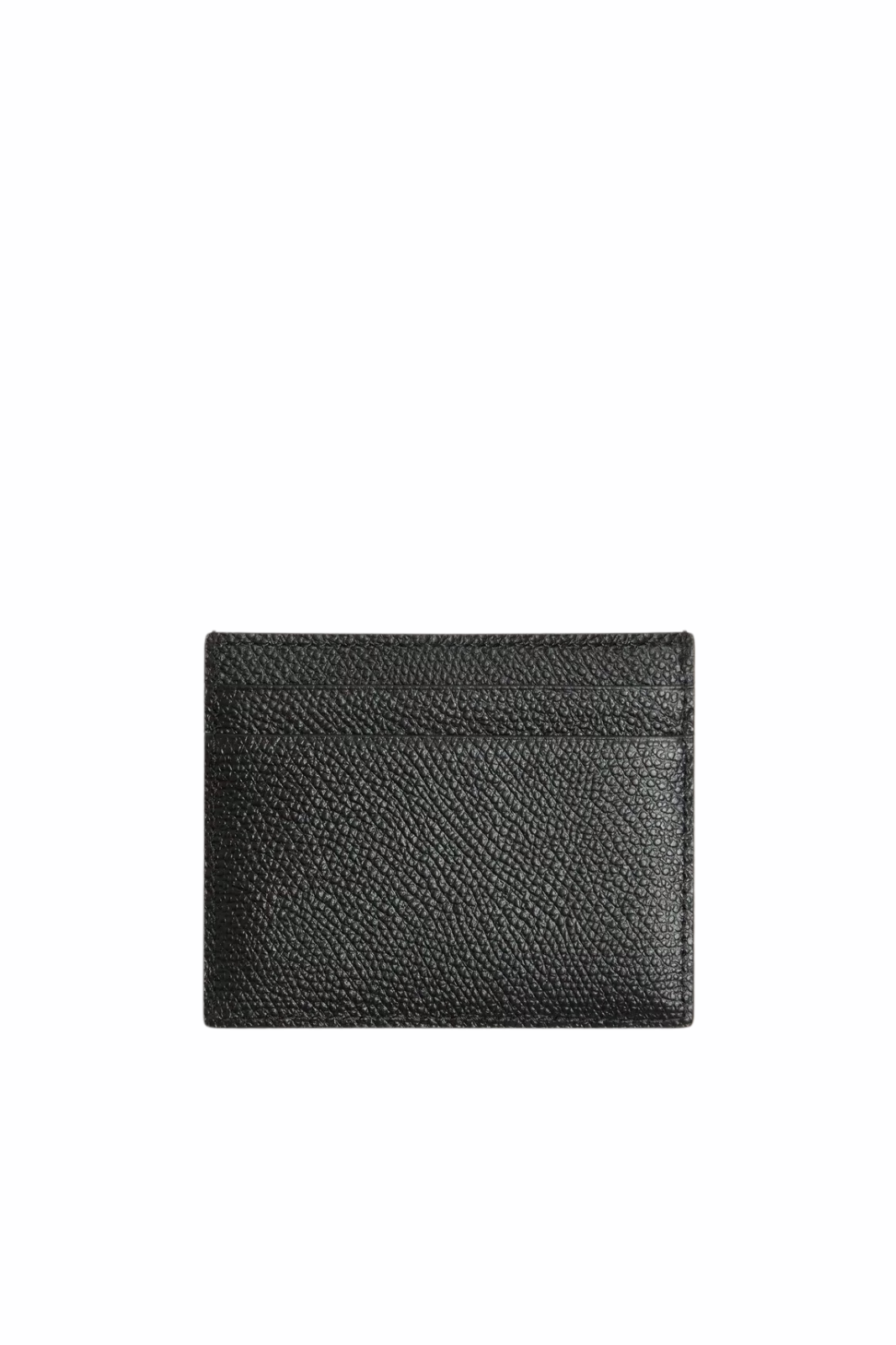 Valentino Garavani VLogo Signature Cardholder In Grainy Calfskin Black