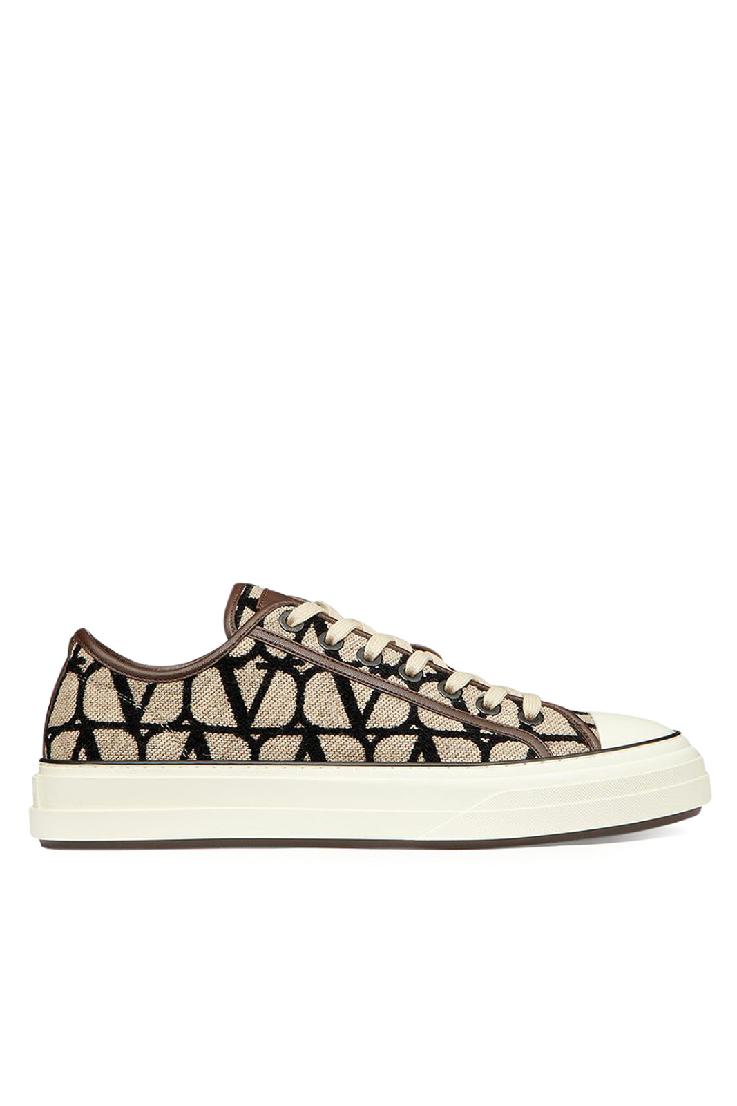 Valentino Toile Iconographe low-top sneakers brown