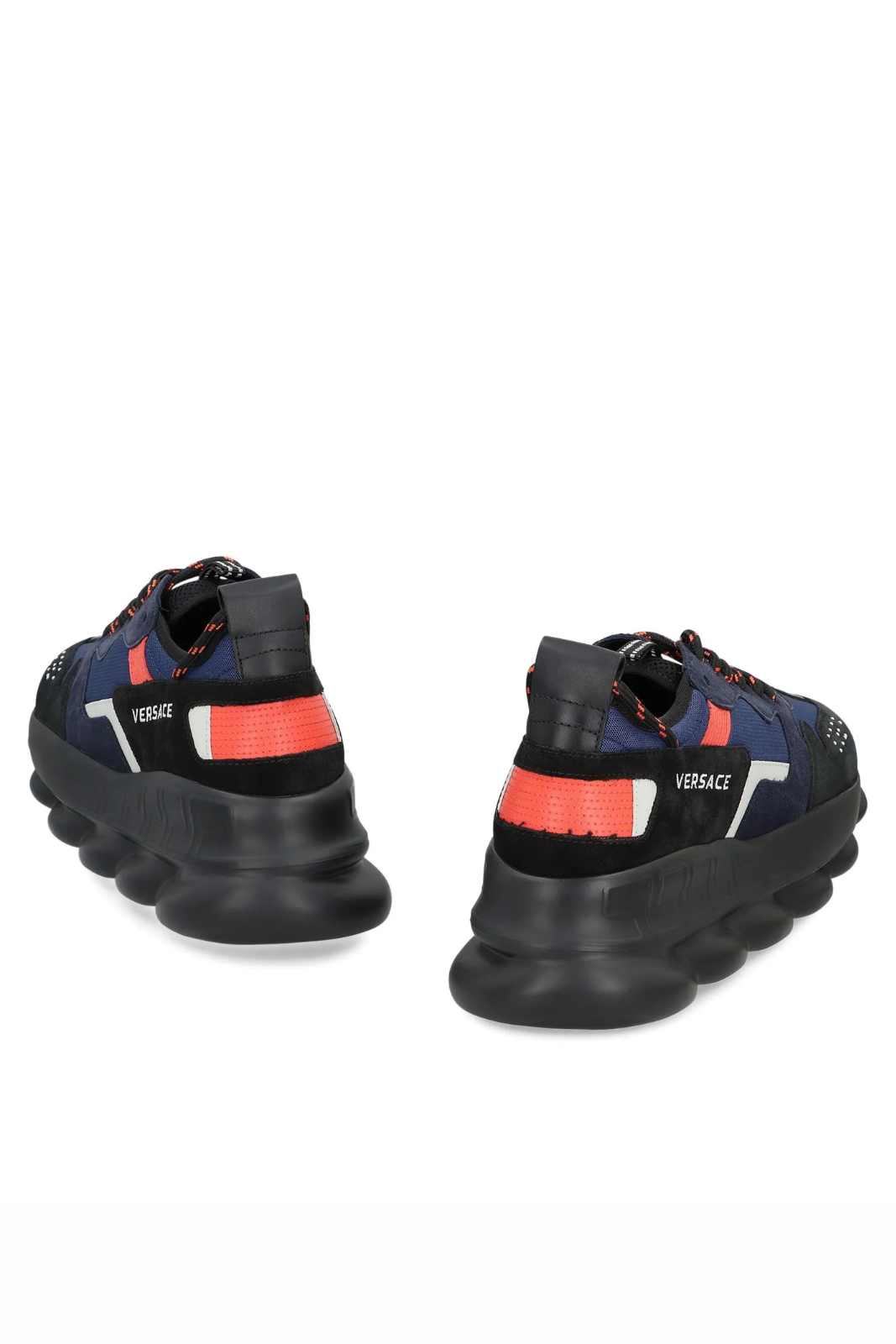 Versace Chain Reaction V2 Red and Blue man sneakers