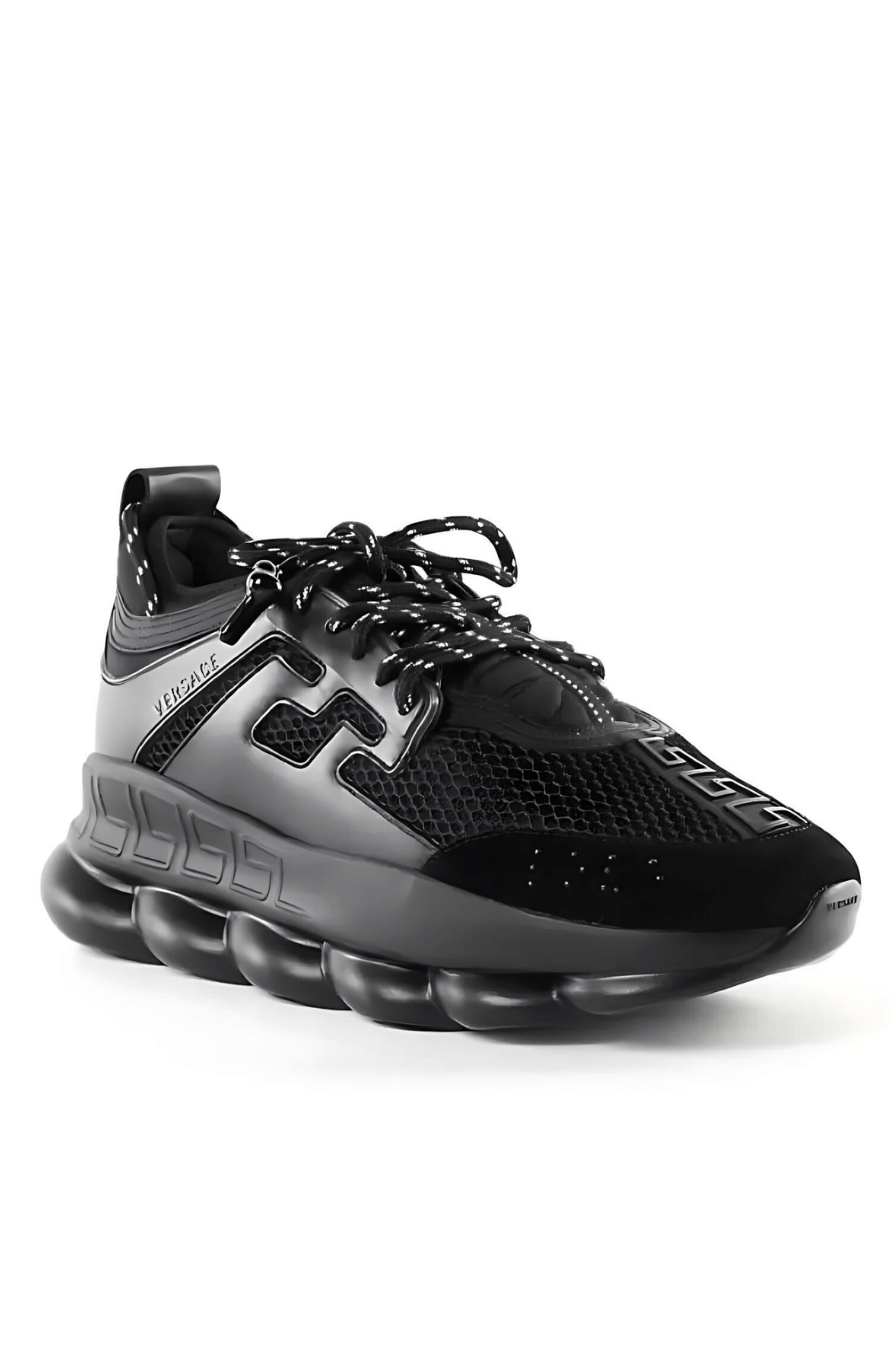 Versace Chain Reaction Sneakers Full Black