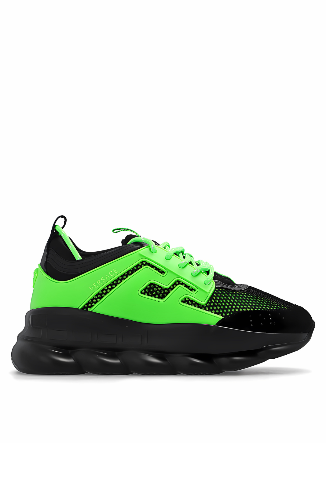 Versace Chain Reaction Trainers green | Exclusiv la Finery Boutique