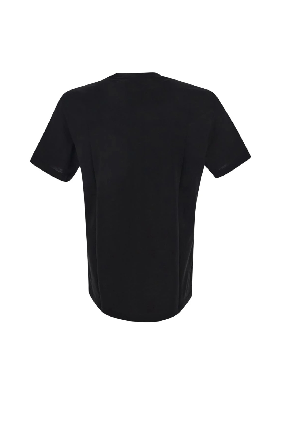 Versace Medusa-embroidered cotton black T-shirt