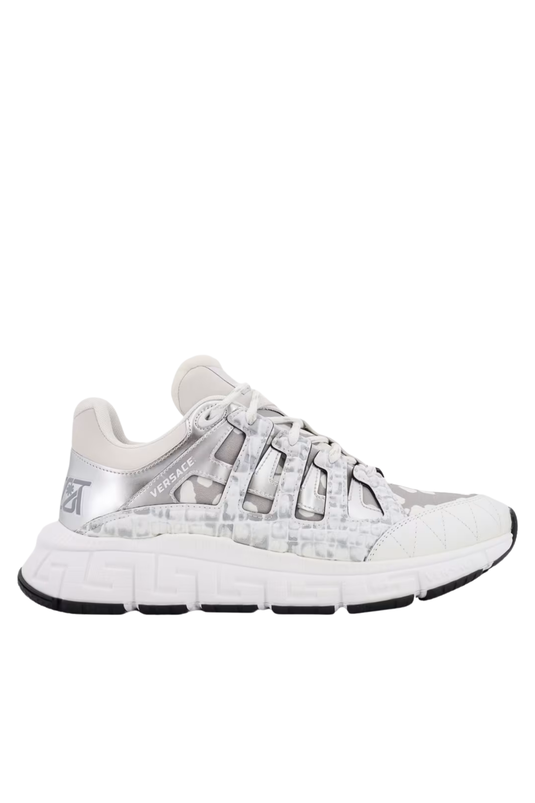 Versace Men's Trigeca Low Top Sneakers Grey