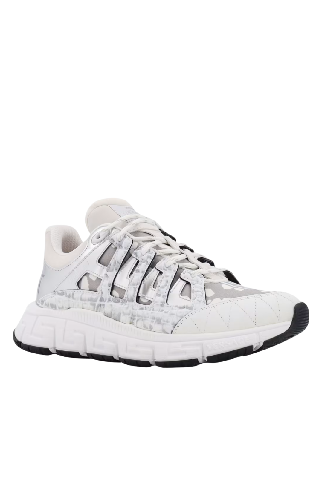 Versace Men's Trigeca Low Top Sneakers Grey