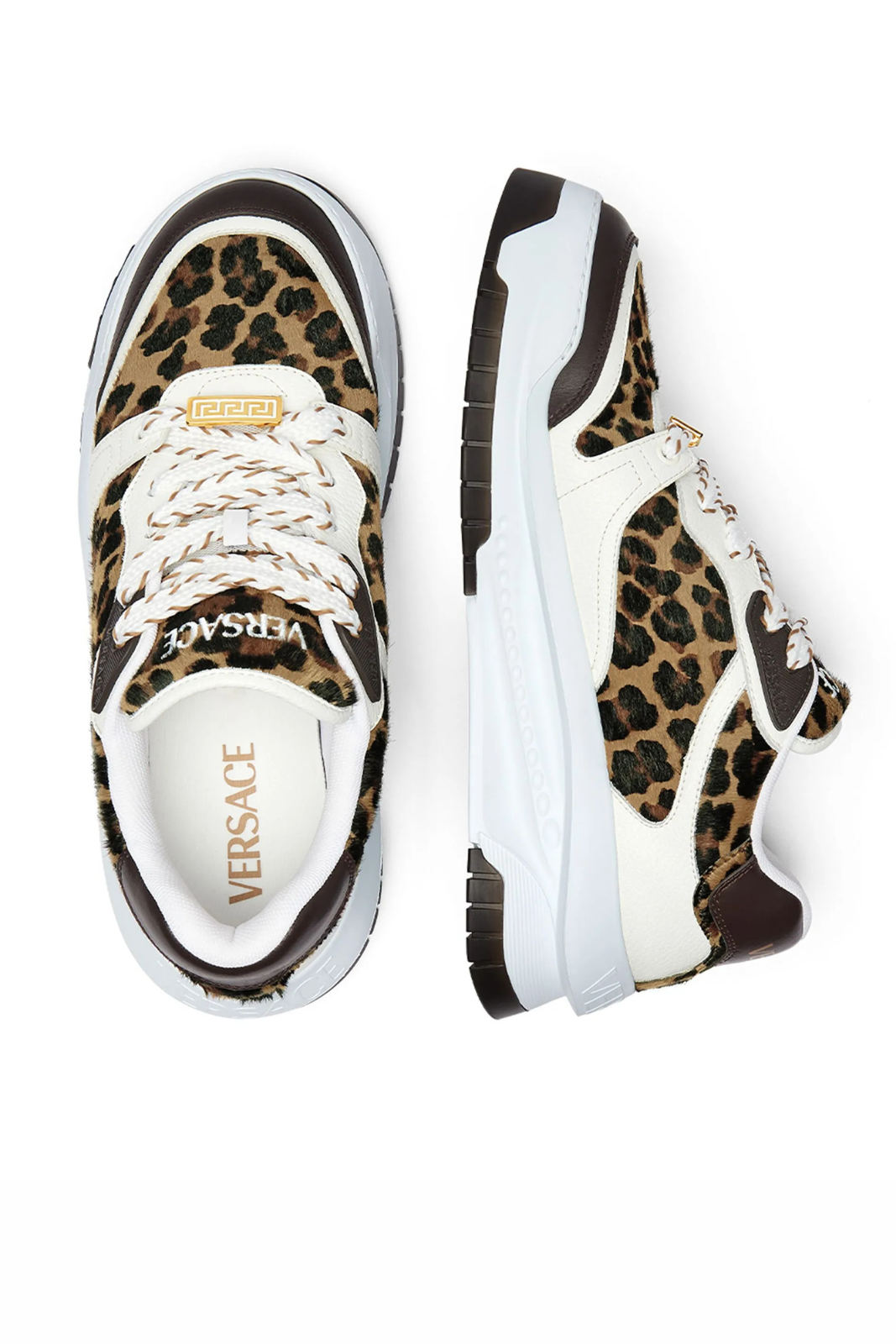 Versace Odissea leopard-print sneakers