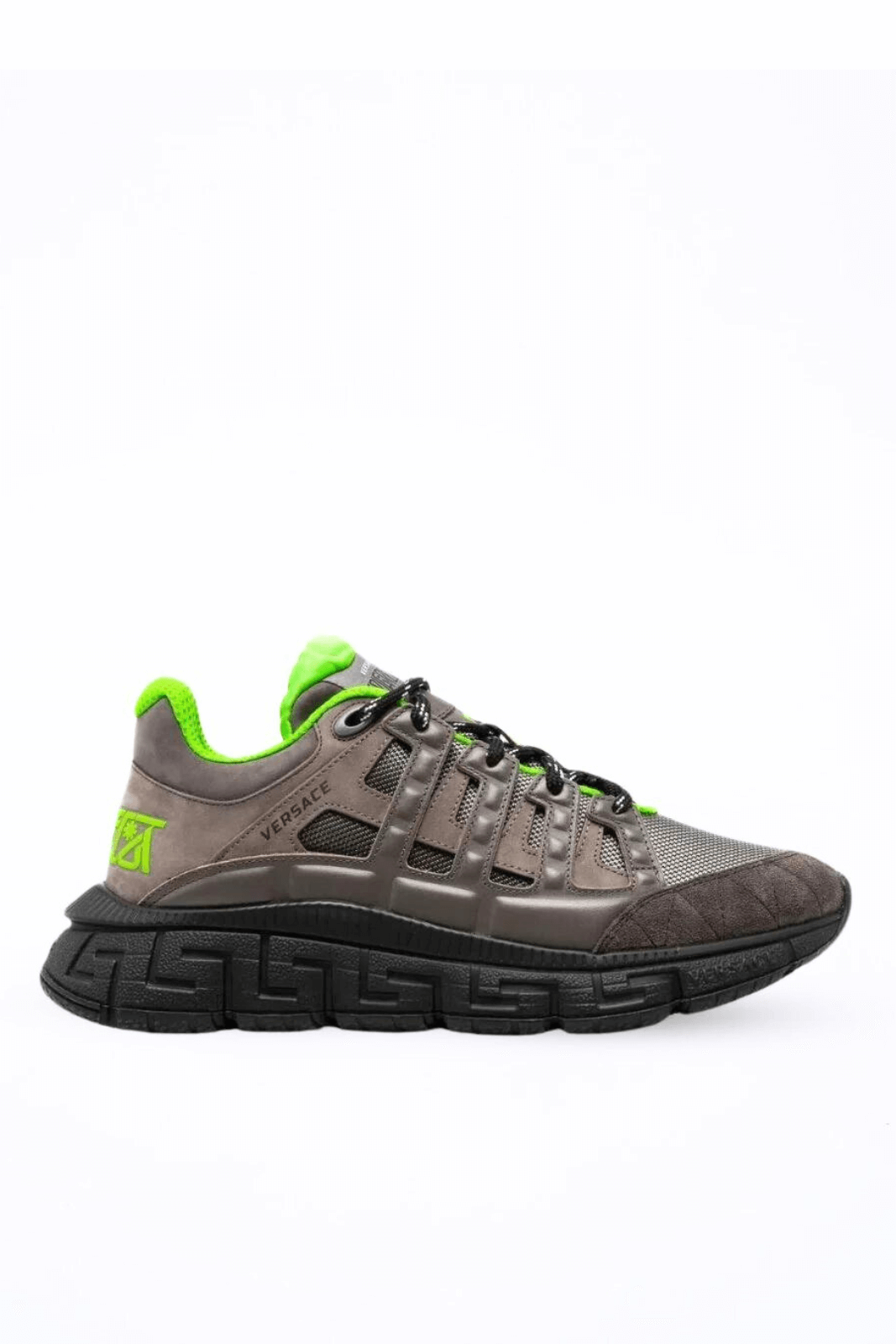 Versace Trigreca Brown Green low-top sneakers