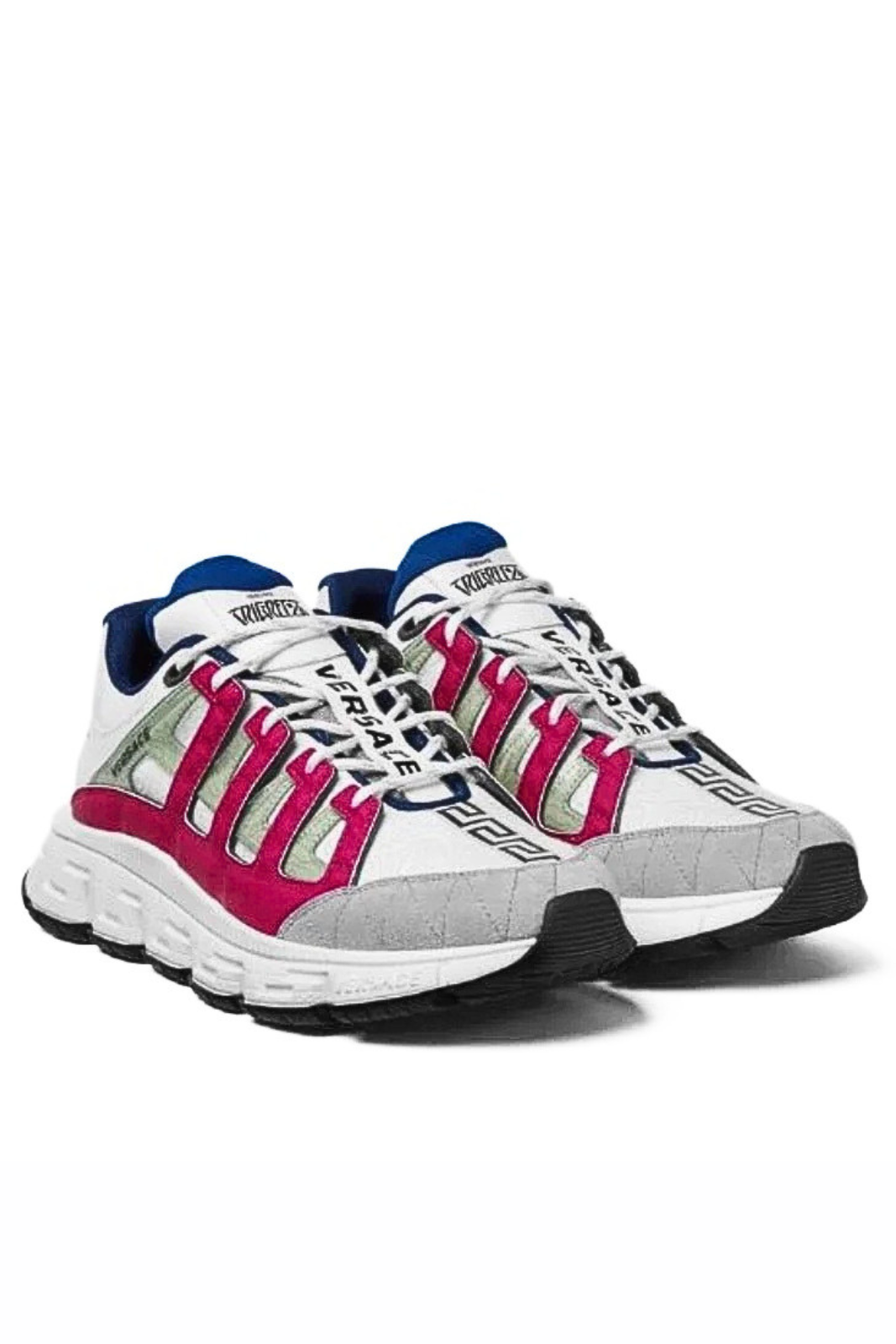 Versace Trigreca Men Sneakers White Grey Pink